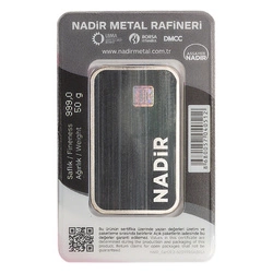Sztabka Nadir 50 gramów Srebra
