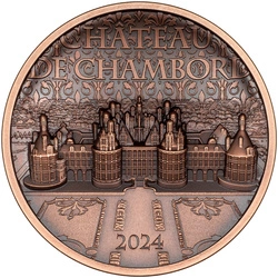 Cook Islands: Château de Chambord 50 gramów Miedzi 2024 Antique Finish