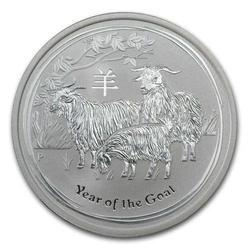 Rok Kozy (Year of the Goat) 1/2 Uncji Srebra