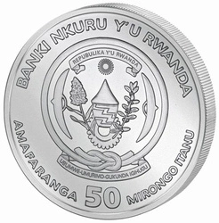 Rwanda: Lunar - Rok Szczura 1 uncja Srebra 2020 Proof