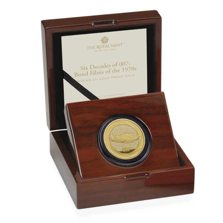 Bond Films of the 70s 2 uncje Złota 2023 Proof