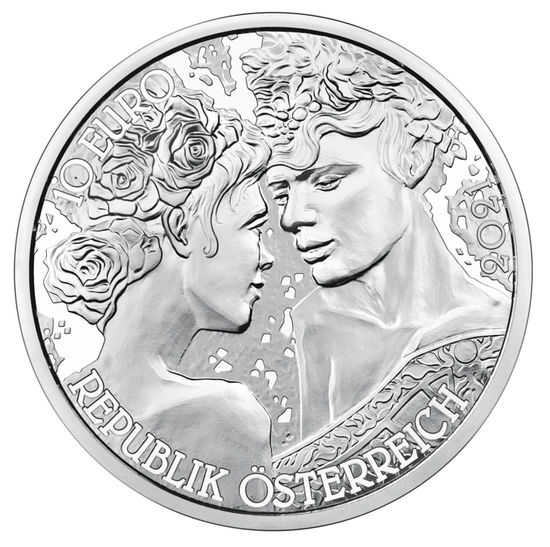 Rose 10 Euro Srebro 2021