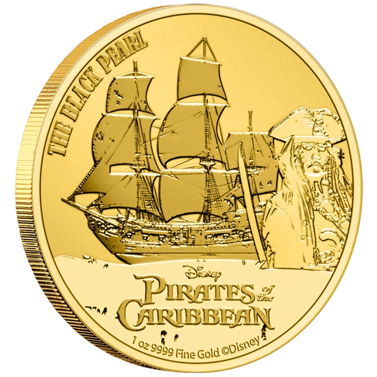 Niue: Disney Piraci z Karaibów - Czarna Perła 1 uncja Złota 2021