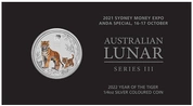 Lunar III: Rok Tygrysa kolorowany 1/4 uncji Srebra 2022