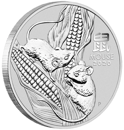Lunar III: Rok Myszy 2 uncje Srebra 2020