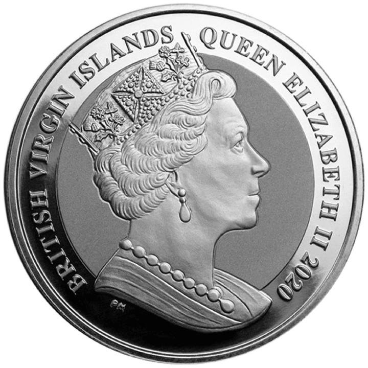 British Virgin Islands:The Mayflower - 400. rocznica 1 uncja Srebra 2020