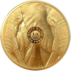 Big Five II: Elephant 1/4 uncji Złota 2021 Proof