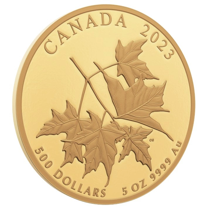 Canada: Beloved Maple Leaf 5 uncji Złota 2023 Proof