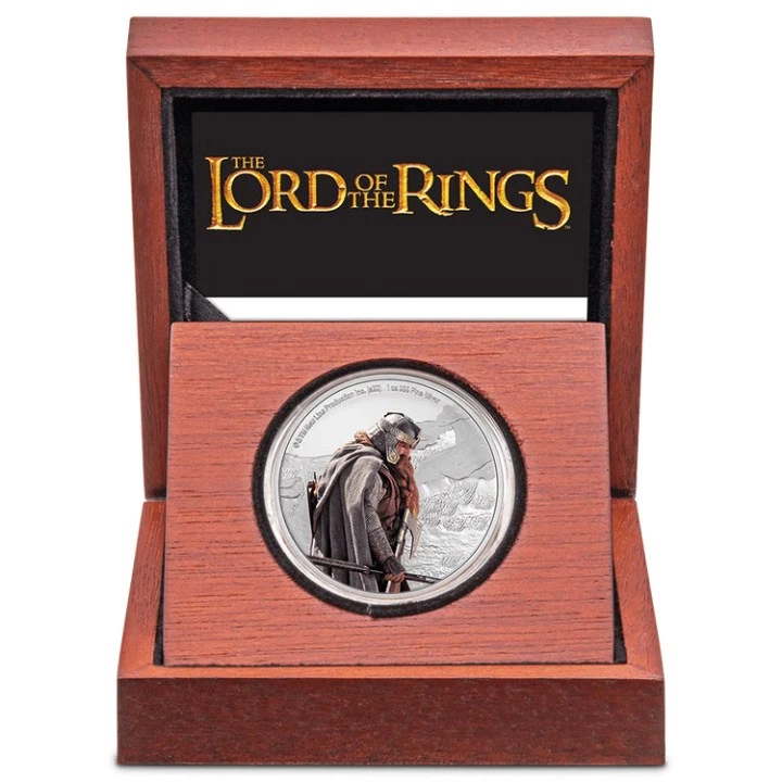 Niue: The Lord of the Rings - Gimli kolorowany 1 uncja Srebra 2022 Proof