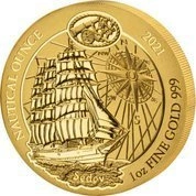 Rwanda: Nautical Ounce - Sedov 1 uncja Złota 2021