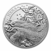 St Helena: Goddess - Hera and the Peacock 5 uncji Srebra 2022