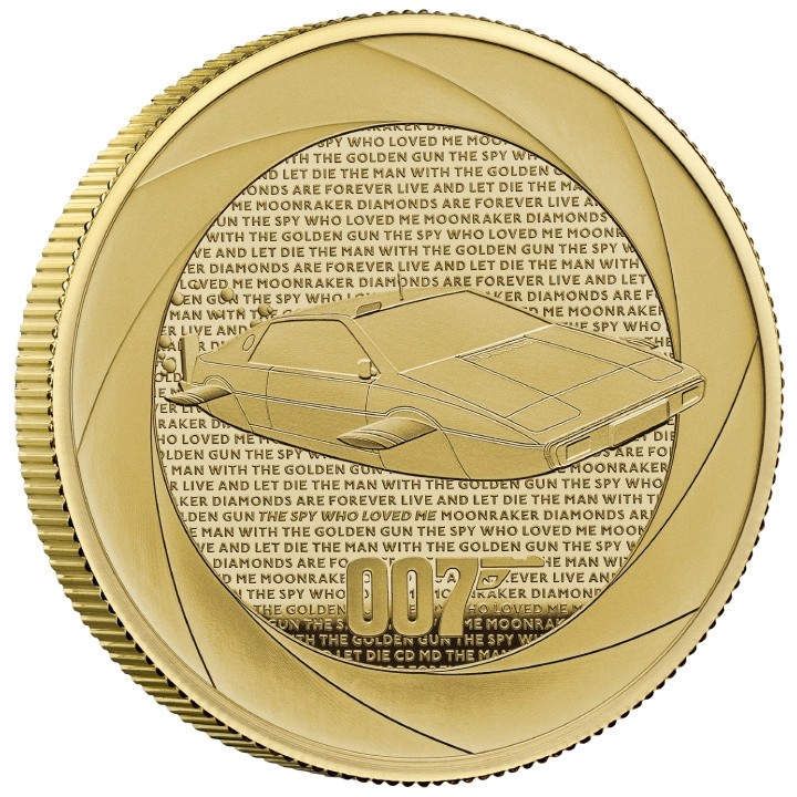 Bond Films of the 70s 2 uncje Złota 2023 Proof