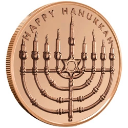 Hanukkah 1 uncja Miedzi