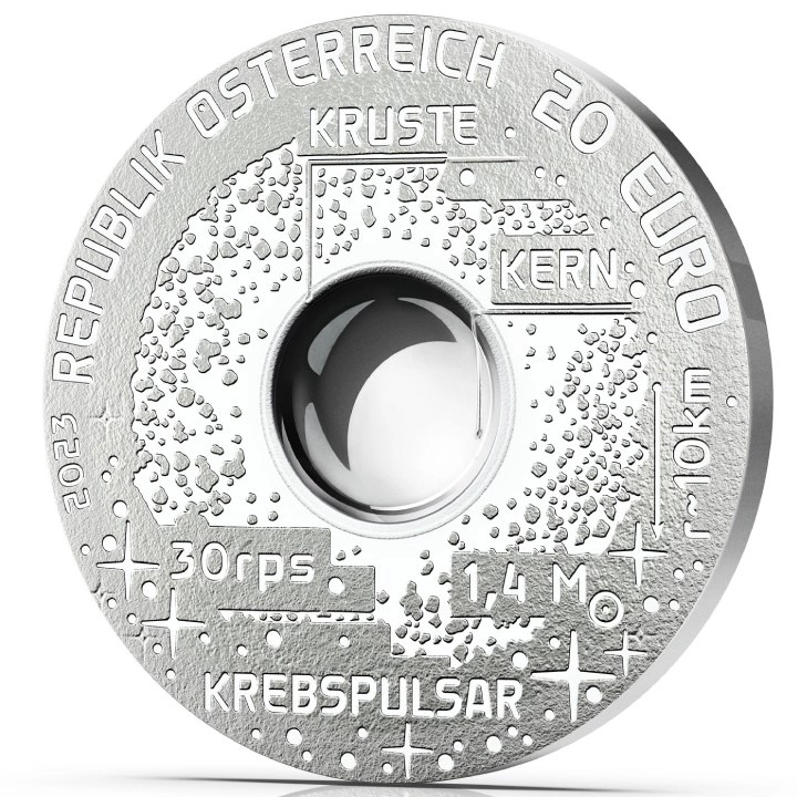 The Uncharted Universe: The Neutron Star kolorowany 20 Euro Srebro 2023 Proof