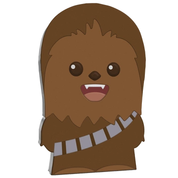 Niue: Star Wars - Chewbacca Chibi Coin kolorowany 1 uncja Srebra 2020 Proof