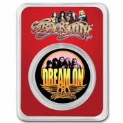 Niue: Aerosmith 'Dream On' 50. rocznica kolorowany 1 uncja Srebra 2023 Slab