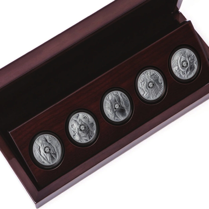 Zestaw Big Five II: 5 x 1 uncja Srebra 2021-2023 Proof