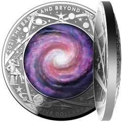 Earth and Beyond: Droga Mleczna 1 uncja Srebra 2021 Proof