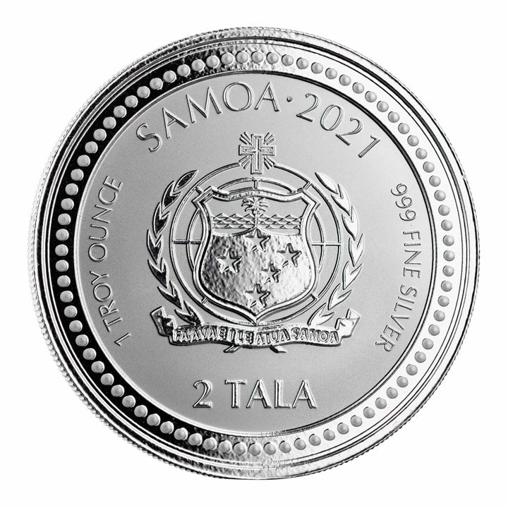 Samoa: Alpha & Omega 1 uncja Srebra 2021 Prooflike