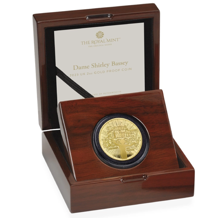 Dame Shirley Bassey 2 uncje Złota 2023 Proof