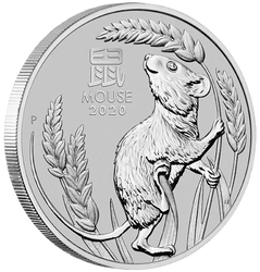 Lunar III: Rok Myszy 1 uncja Platyny 2020
