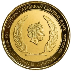 Antigua & Barbuda: Coat of Arms 1 uncja Złota 2022