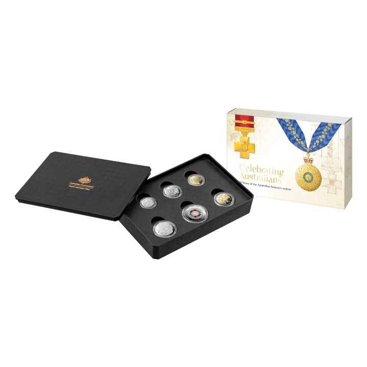 Zestaw 6 monet - 50 Years of the Australian Honours System 2025 Proof