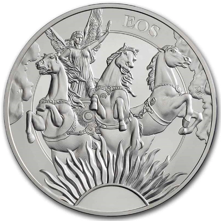 St Helena: Goddesses - Eos and the Horses 5 uncji Srebra 2023