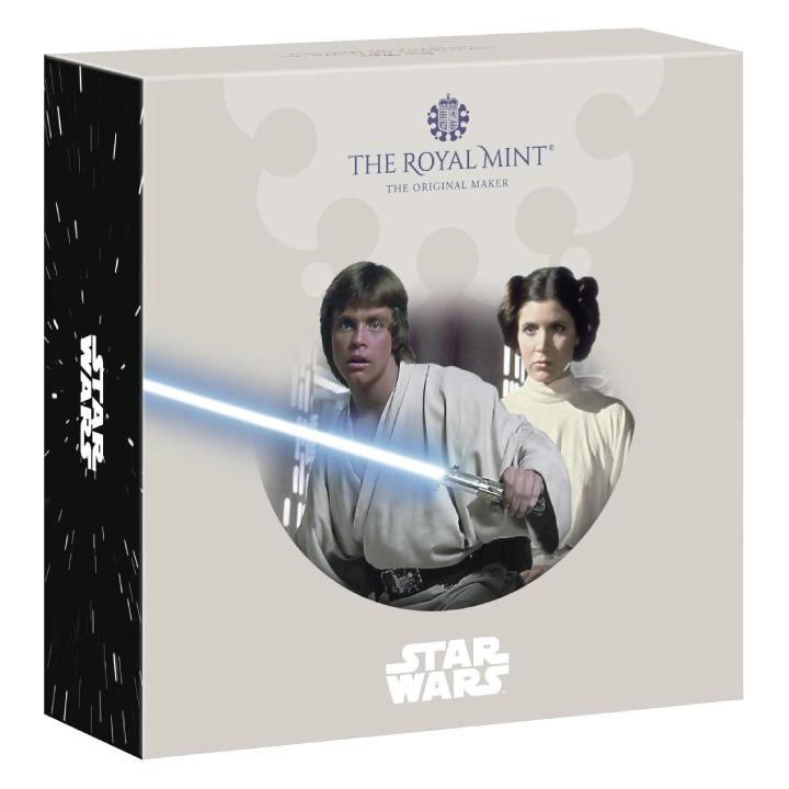 Star Wars: Luke Skywalker and Princess Leia 5 uncji Srebra 2023 Proof