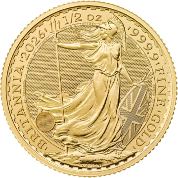 Britannia 1/2 uncji Złota 2026