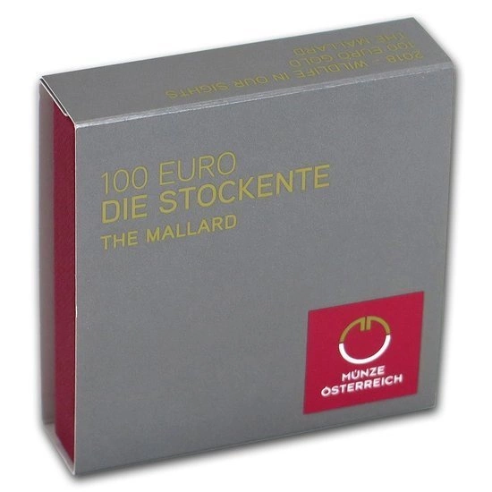 Wildlife in our Sights: Kaczka krzyżówka 100 Euro 2018 Proof