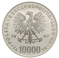 10000 PLN Jan Paweł II 1987