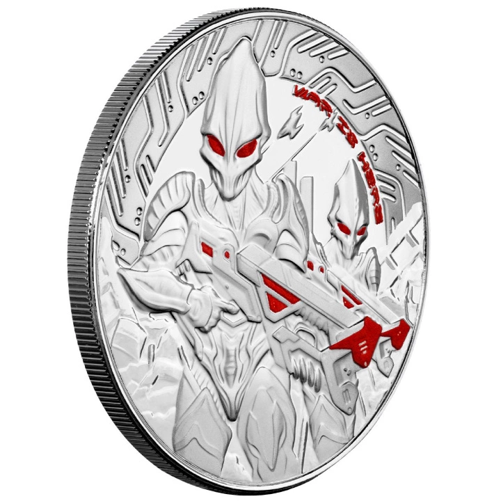 Samoa: Alien kolorowany 1 uncja Srebra 2024 Proof