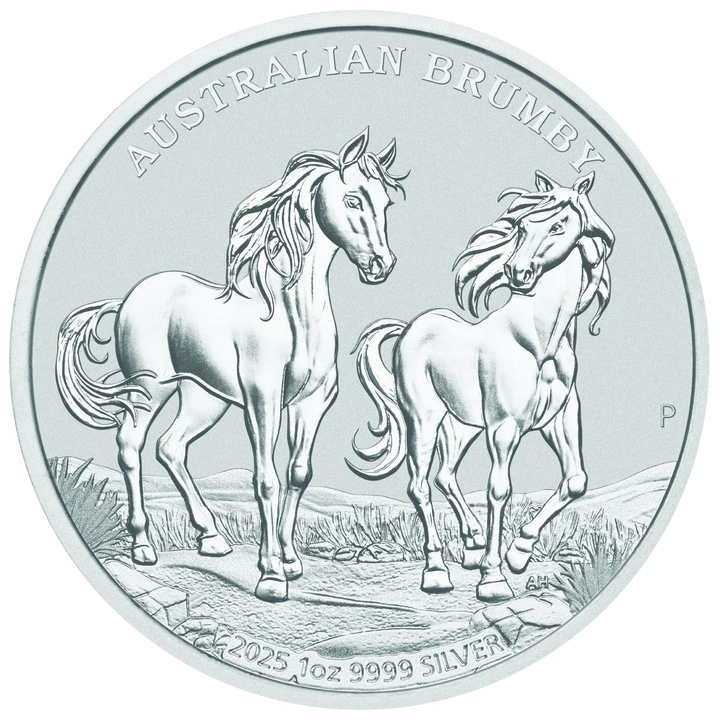 Australijski Dziki Koń - Brumby 1 uncja Srebra 2025