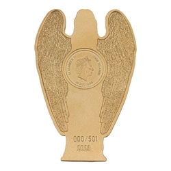 Cook Islands: Angel of Mercy pozłacany 3 uncje Srebra 2023 Silk Ultra High Relief