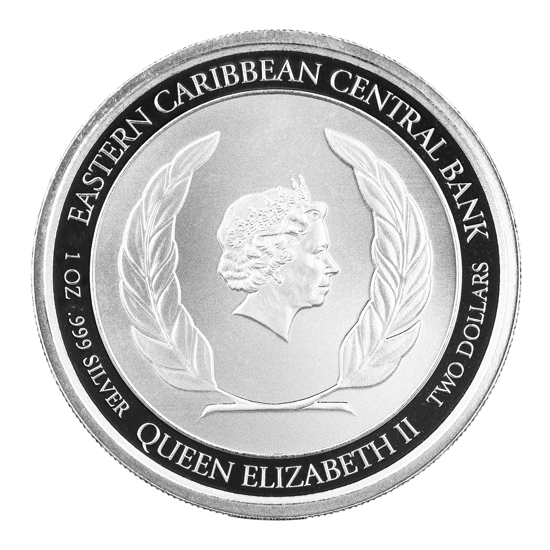 Anguilla: Coat of Arms 1 uncja Srebra 2020