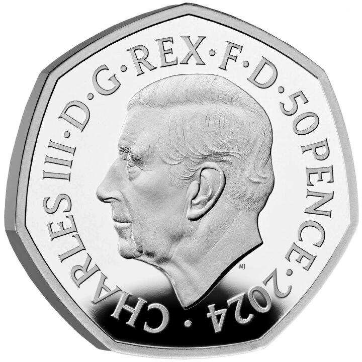 Ice Age Giants - Giant Deer kolorowany 50p Srebro 2024 Proof