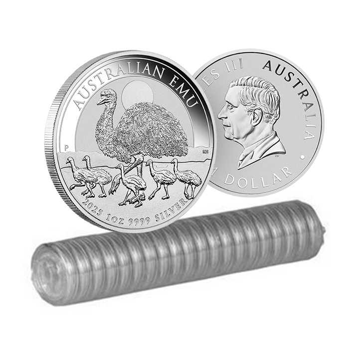 Australijski Emu 1 uncja Srebra 2025