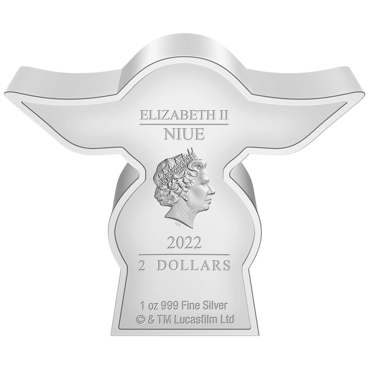 Niue: Star Wars - Yoda Chibi Coin kolorowany 1 uncja Srebra 2022 Proof