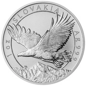 Niue: Slovakia Eagle 1 uncja Srebra 2023