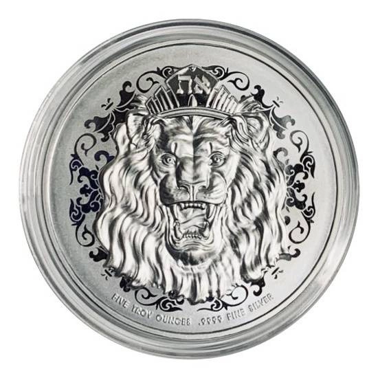 Roaring Lion 5 uncji Srebra 2021 High Relief