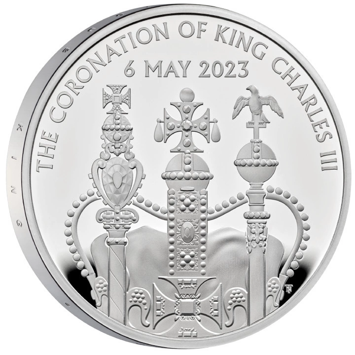 The Coronation of His Majesty King Charles III £5 Srebro 2023 Proof