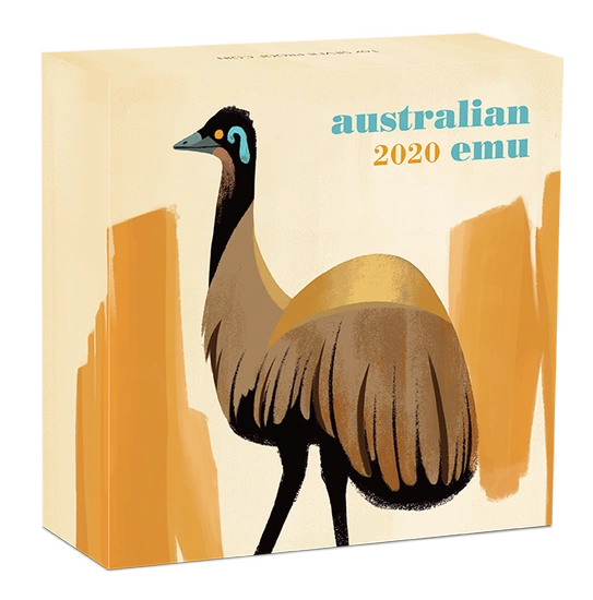 Australijski Emu 1 uncja Srebra 2020 Proof Certyfikat od 1 do 20