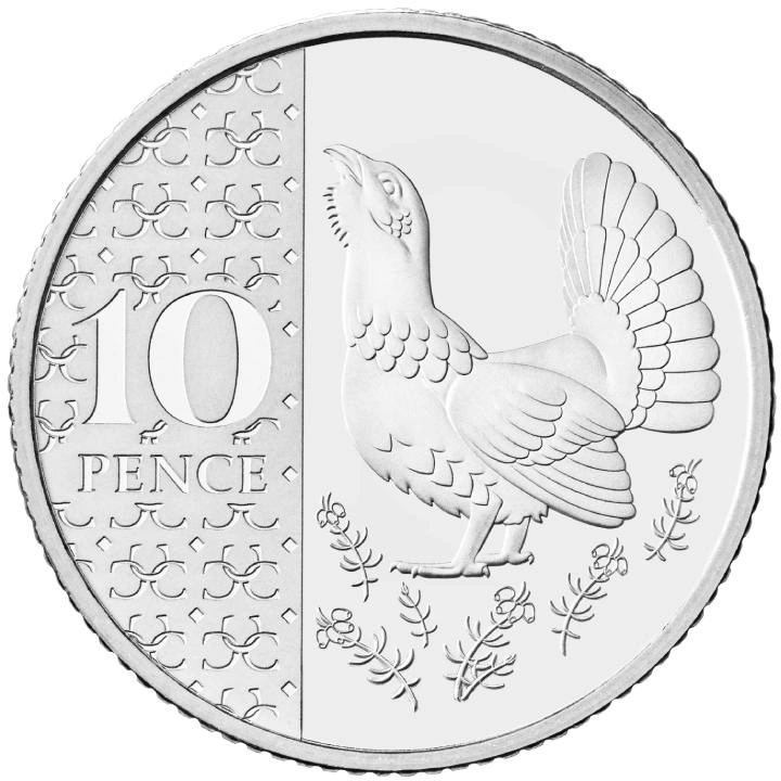 Zestaw 8 monet Miedzionikiel Wielka Brytania Definitive 2024