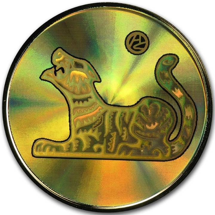 Canada: Year of the Tiger $150 Złoto 2010 Proof Hologram