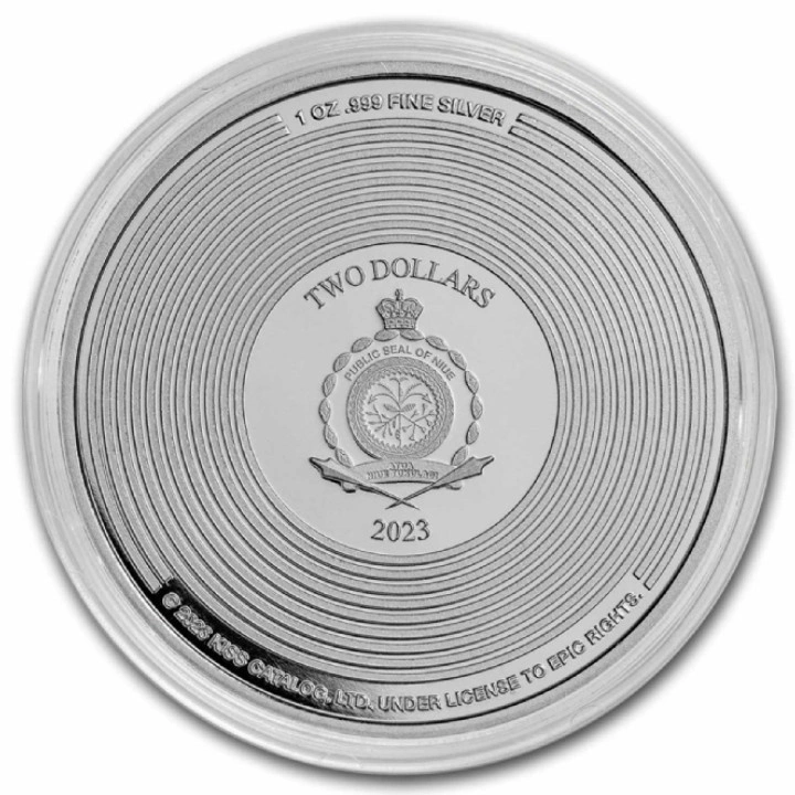 Niue: KISS 50th Anniversary kolorowany 1 uncja Srebra 2023 Proof