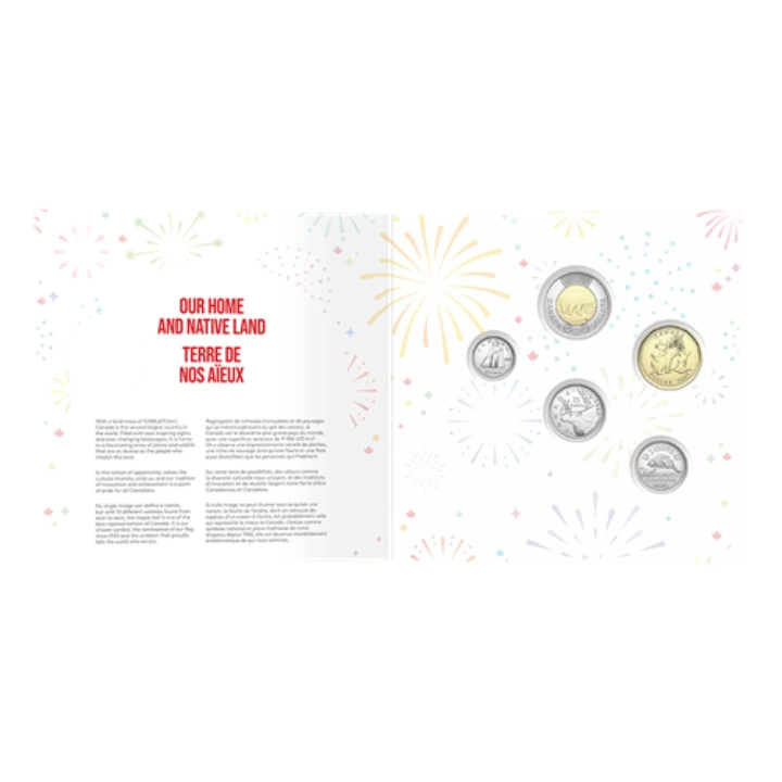 Zestaw Canada: O Canada 5 monet 2025