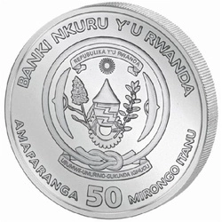 Rwanda: African Ounce - 15th Anniversary Mountain Gorilla 1 uncja Srebra 2023 Proof