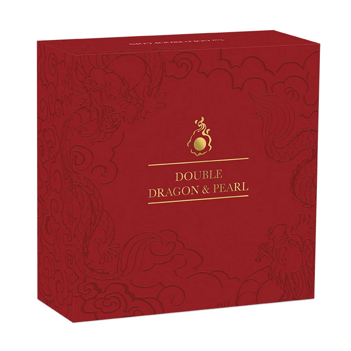 Double Dragon with Mother of Pearl 2 uncje Złota 2024 Proof