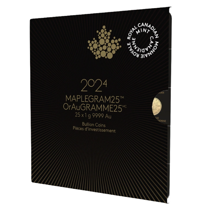 Kanadyjski Liść Klonowy 1 gram Złota 2024